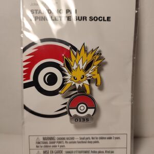 Pokemon Jolteon Enamel Pin Official Nintendo Collectible Standing Pin Badge